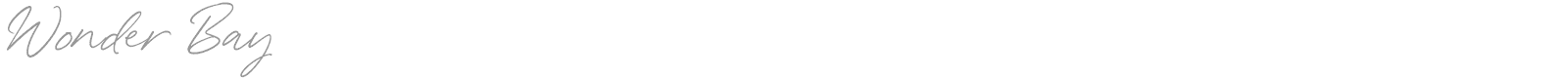 Wonder Bay font preview
